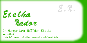 etelka nador business card